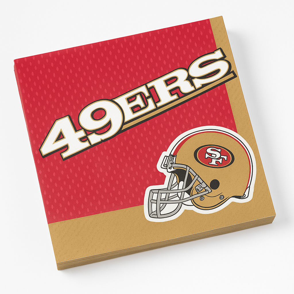 San Francisco 49ers NFL Lunch Napkins - 36 Pack