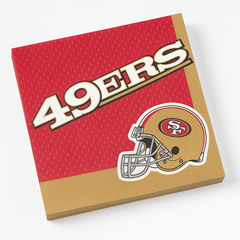 San Francisco 49ers NFL Lunch Napkins - 36 Pack
