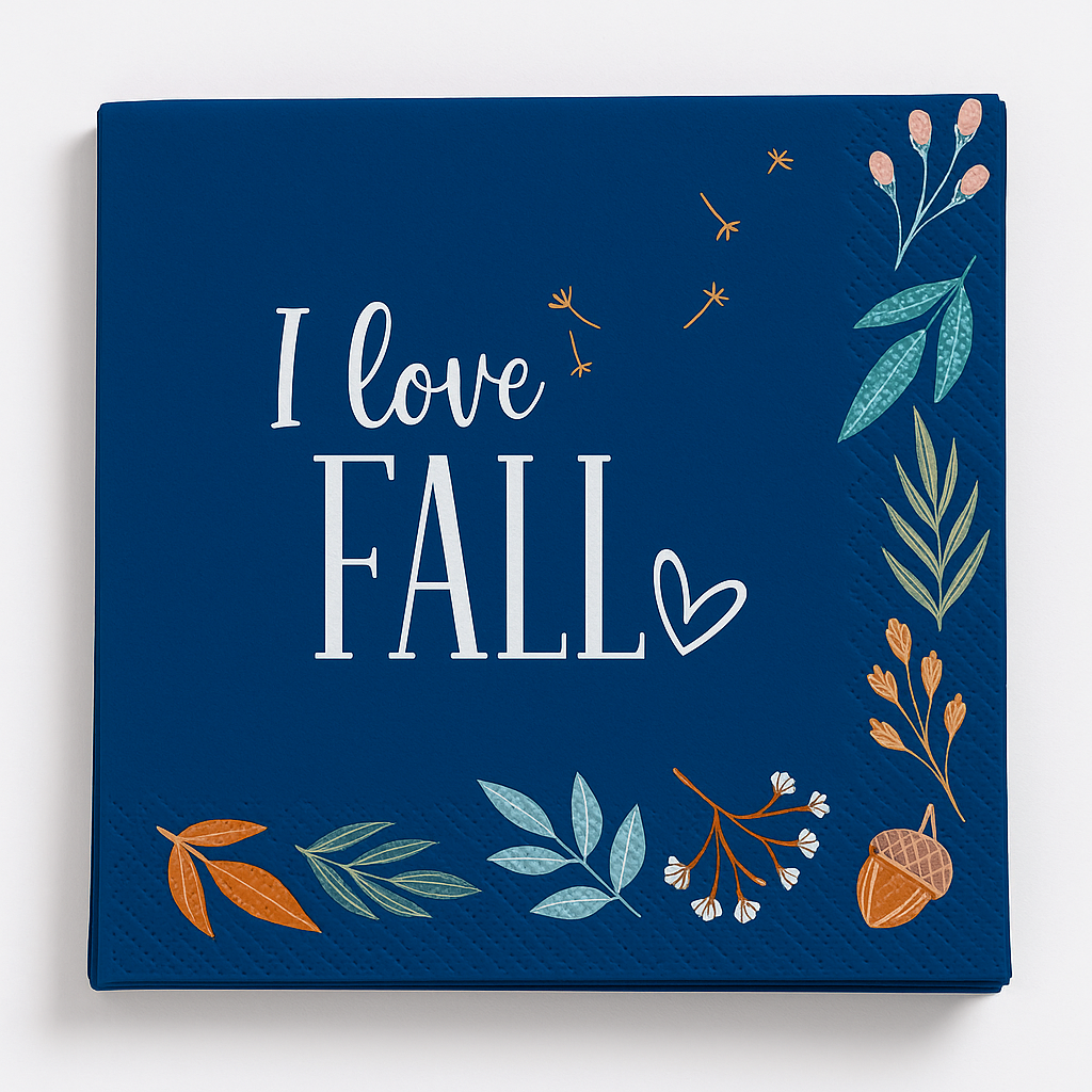 Fall Gather "I Love Fall" Lunch Napkins - 40 Pack