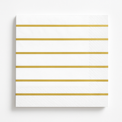 Elegant Gold Motif Luncheon Napkins