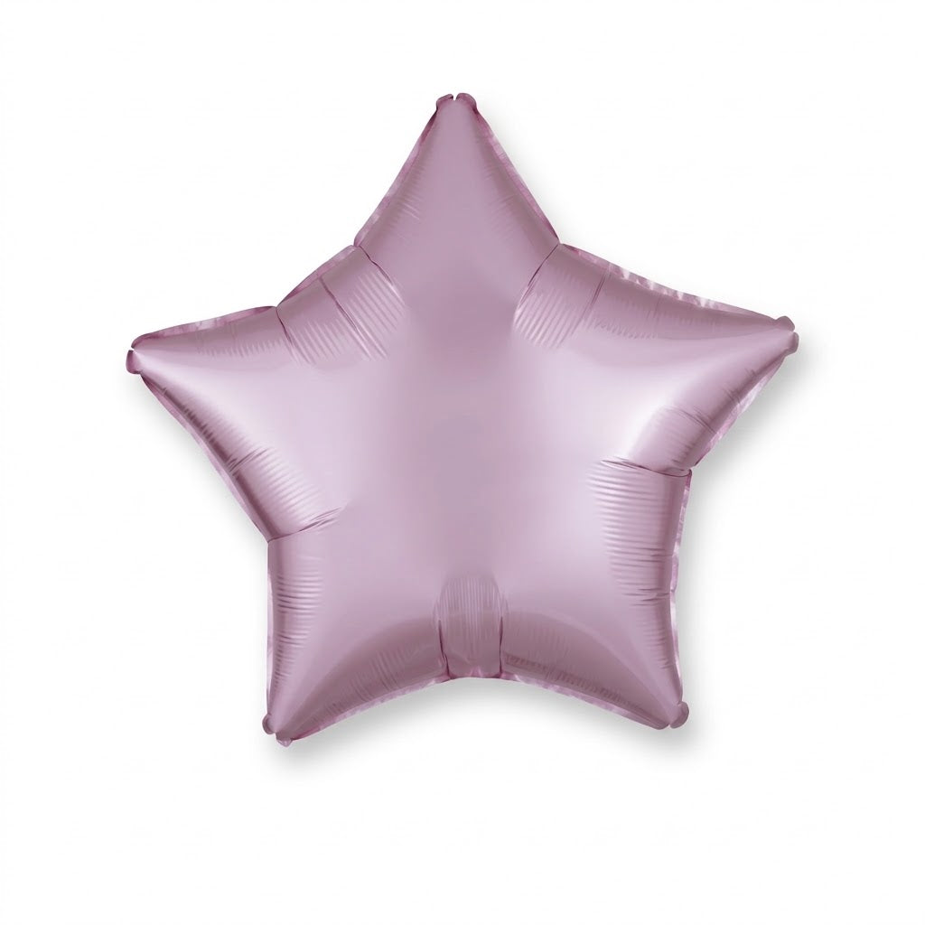 Blush Pink Satin Star Foil Balloon - 18"