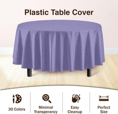 Round Lavender Table Covers | 12 Pack