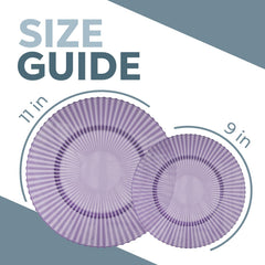 Gemstone Collection Amethyst 9 & 11 Inch Plates - 40 Ct. each