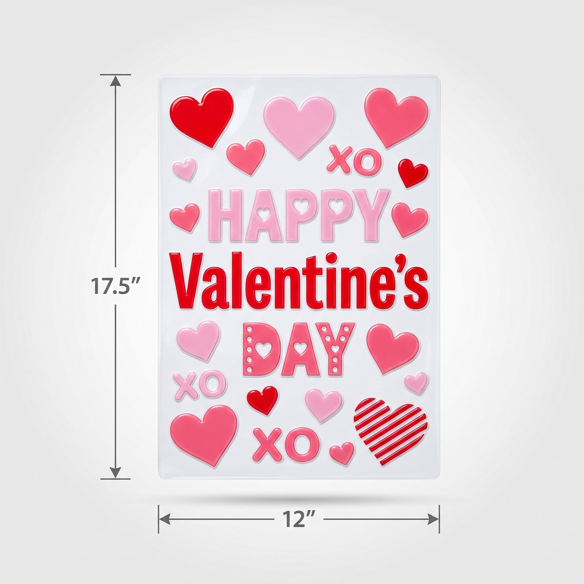 Valentine's Day Gel Window Clings