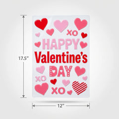 Valentine's Day Gel Window Clings