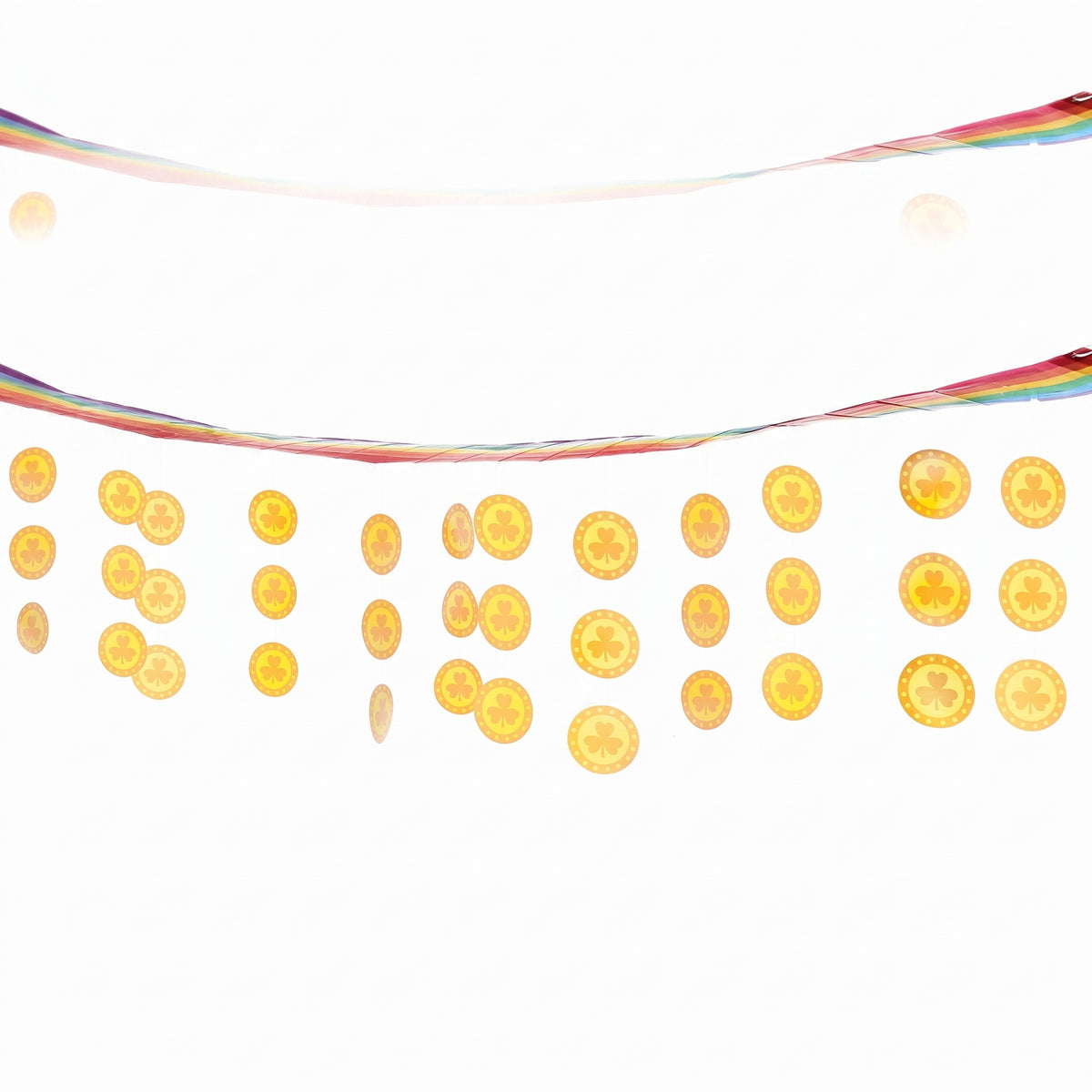 St. Patrick's Day Rainbow & Gold Hanging Ceiling Decoration