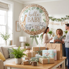 Soft Jungle Baby Shower Foil Balloon