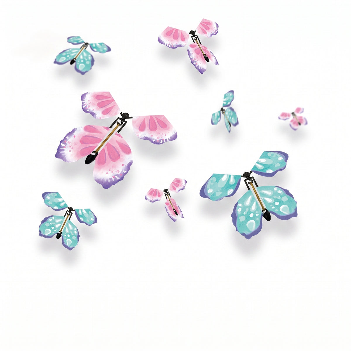 Colorful Butterfly Flapping Flyer Multipack