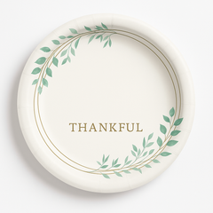 Simply Thankful 10" Round Paper Plates