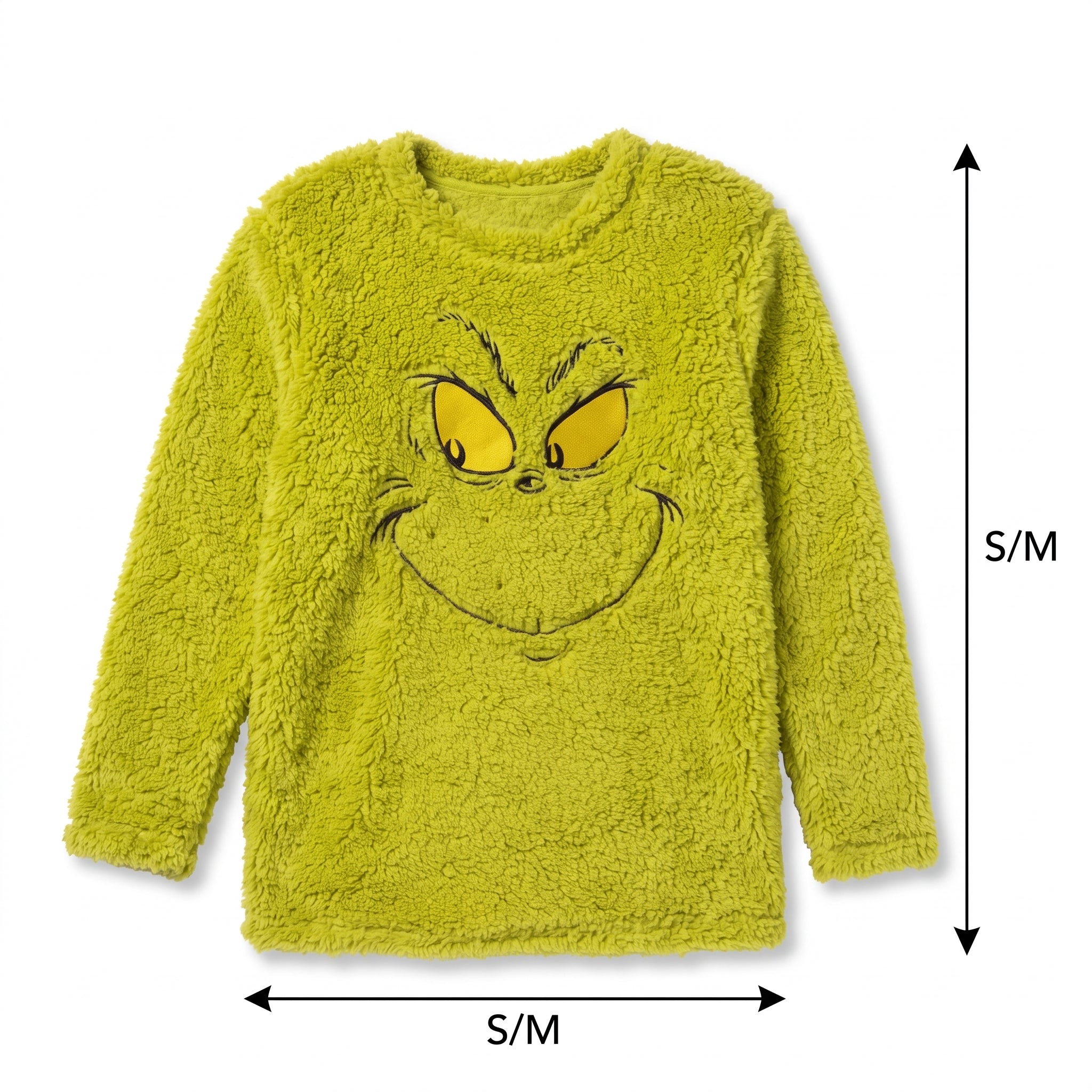 Grinch Pull-Over Sherpa Sweater - S/M