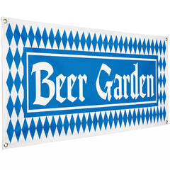5FT Harvest Beer Garden Banner - Oktoberfest Fall Decor