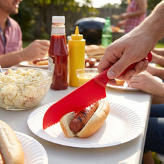 Heavy Duty Red Plastic Knives - 7.5 in.