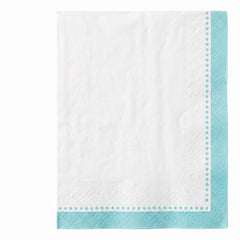 Premium Robin's Egg Blue Guest Towel Napkins - 20 Count
