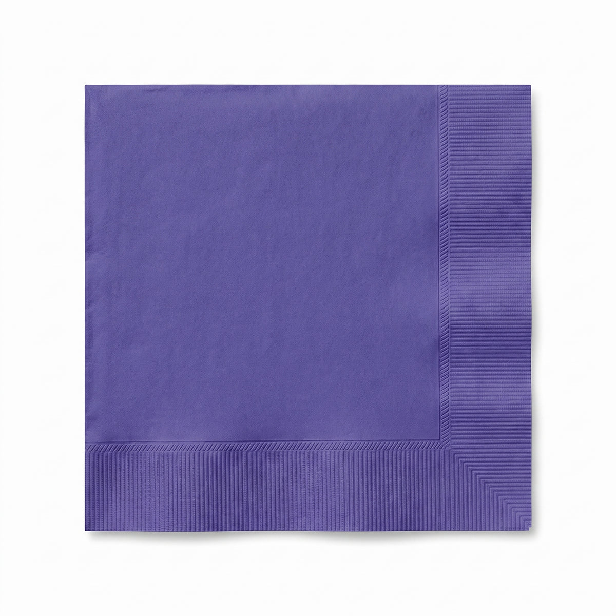 Royal Purple Solid Beverage Napkins - 5 In. X 5 In.