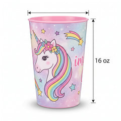 Enchanted Unicorn Plastic Favor Cup, 16 oz, Reusable Party Accessory