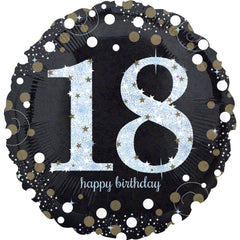 Sparkling 18th Birthday Metallic Foil Balloon
