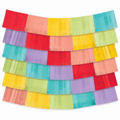 Vibrant Rainbow Fringed Backdrop Kit