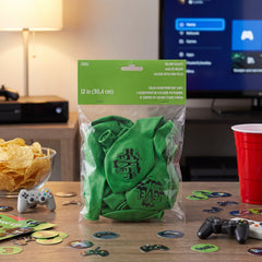 Level Up Gamer-Themed Latex Balloons, 12-Inch, 6-Pack