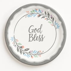 God Bless Holy Day 7" Paper Plates, 18-Pack