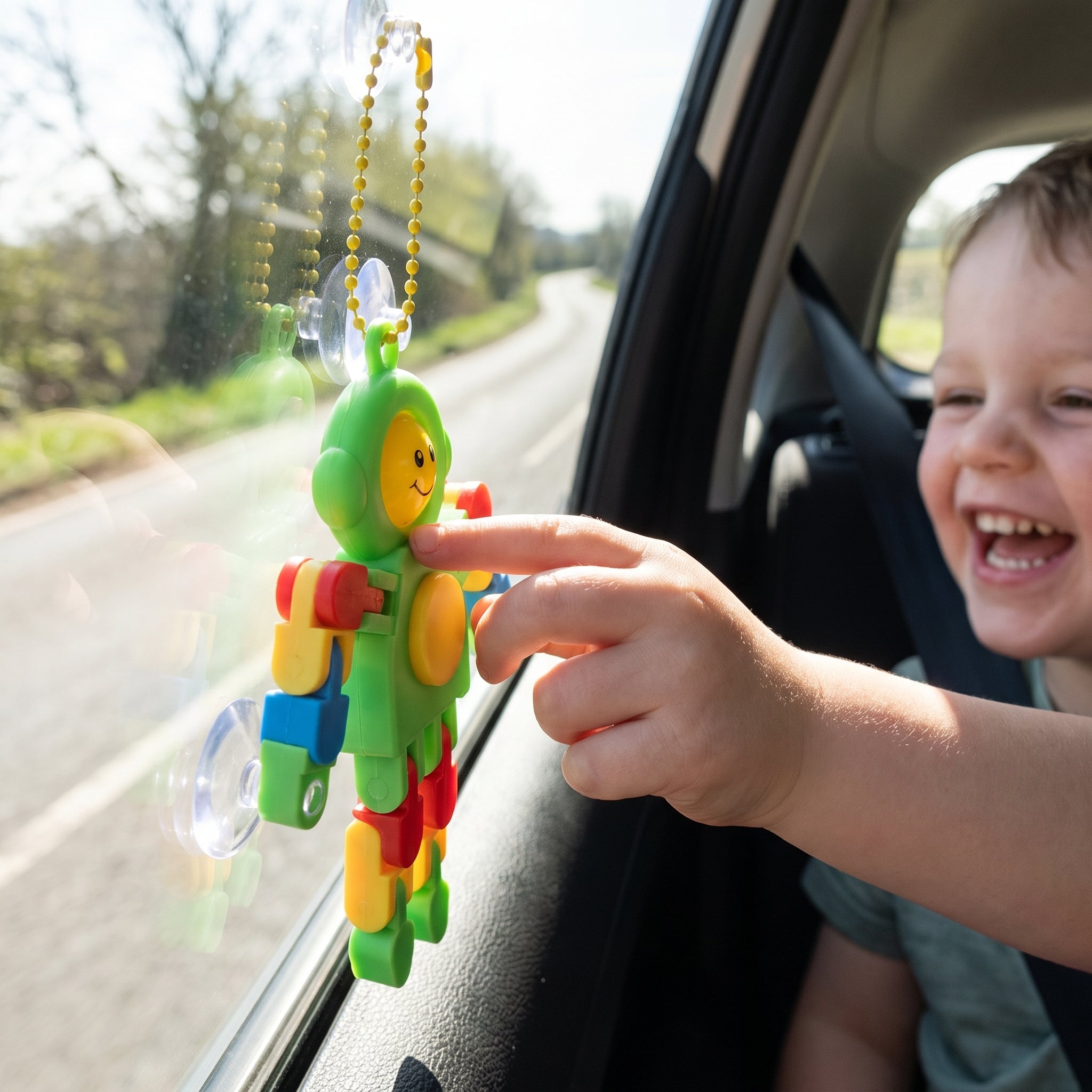 Colorful Robot Suction Cup Toy Favor