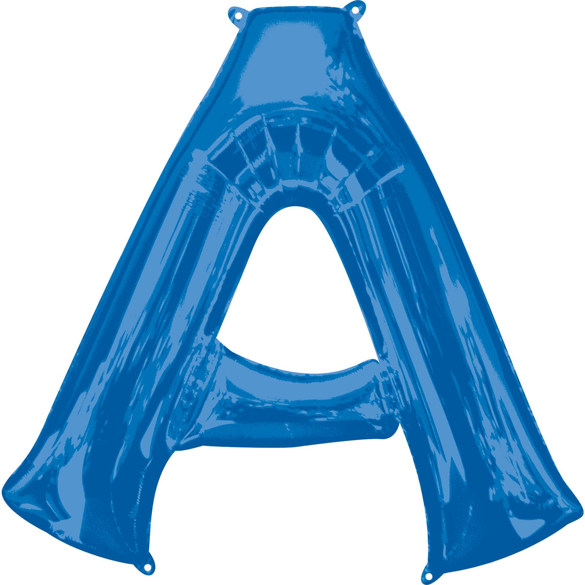 Royal Blue Foil Letter A Balloon - Metallic Finish