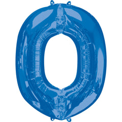 Royal Blue Foil Letter O Balloon