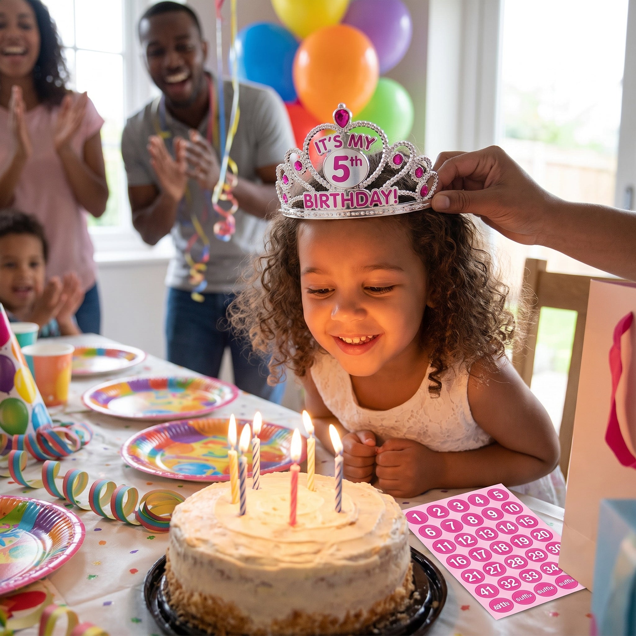 Customizable Birthday Tiara for Kids