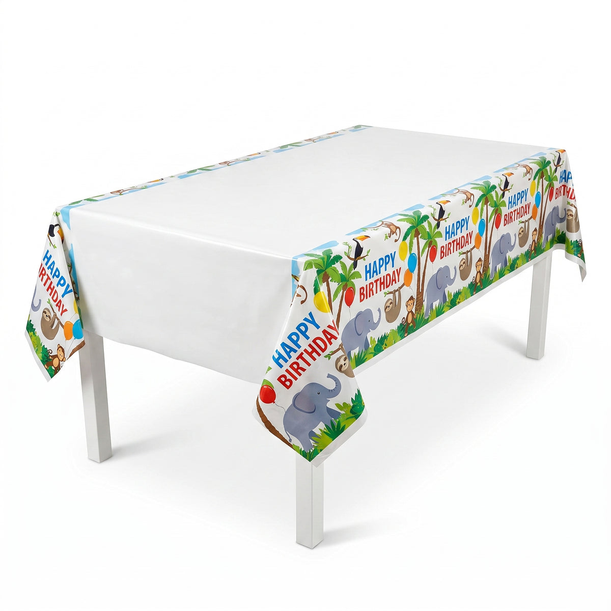Jungle Safari Birthday Plastic Table Cover