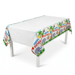 Jungle Safari Birthday Plastic Table Cover