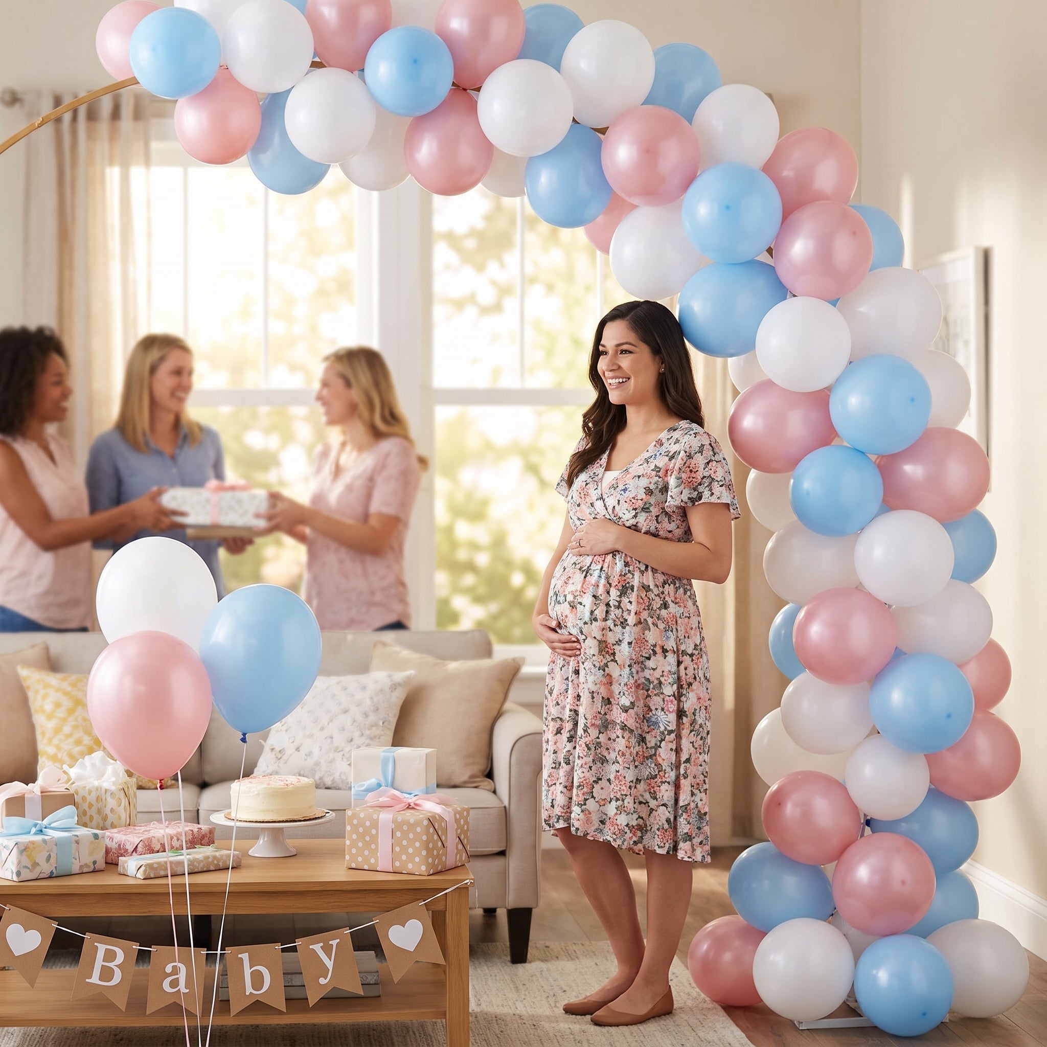 Gender Reveal 5-Inch Latex Balloons - 25 Pack