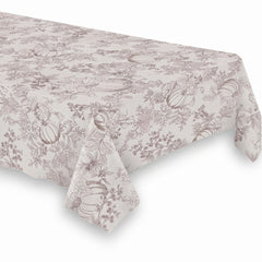 Pumpkin Print Fabric Table Cover - 60" x 84"