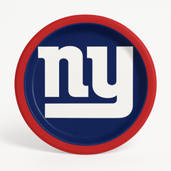 New York Giants 9" Round Paper Plates, 18-Pack