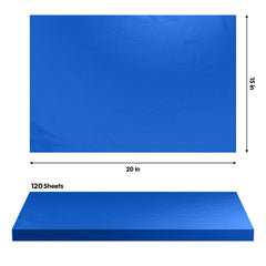 Dark Blue Tissue Paper 15 In. x 20 In. | 120 Sheets