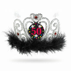 Sparkling Light-Up 50th Birthday Tiara