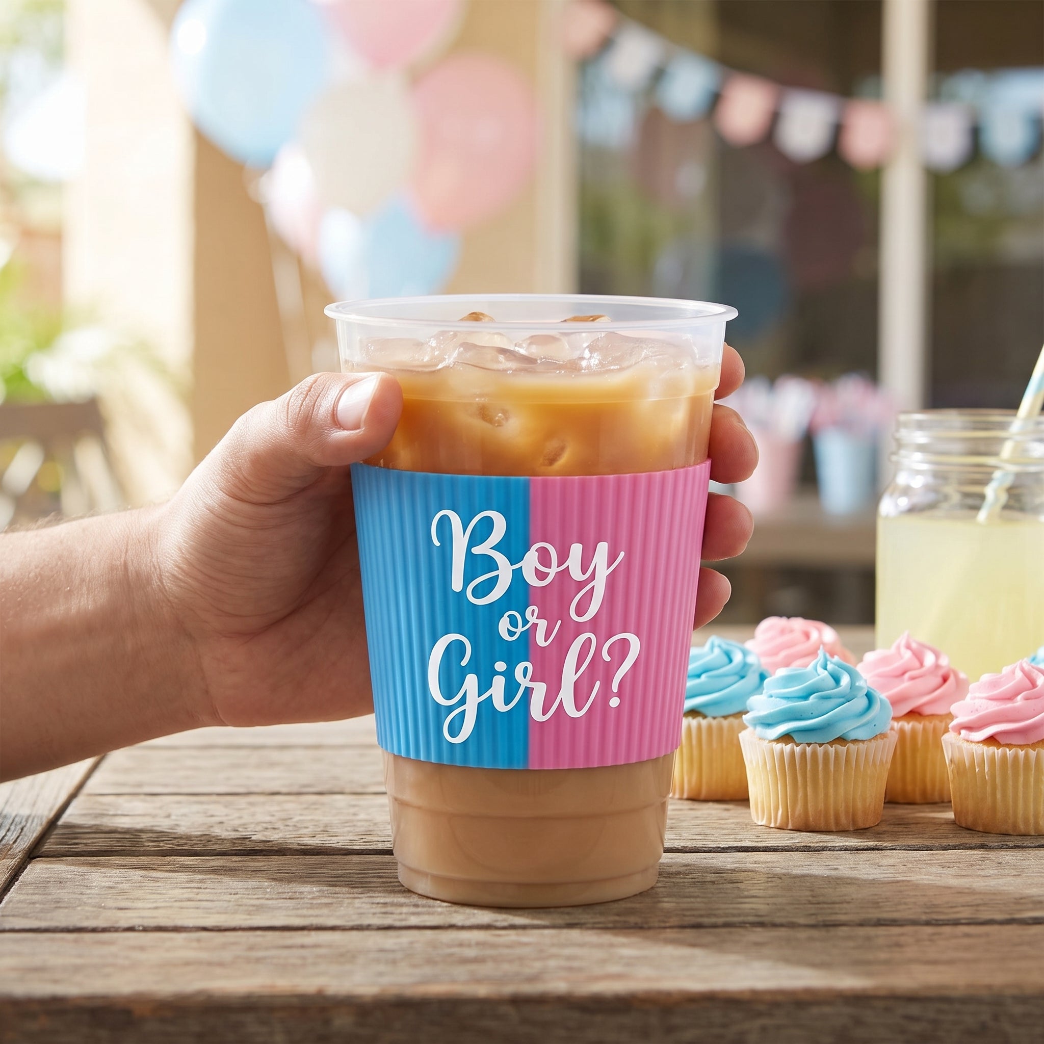 "Boy or Girl?" 16oz Gender Reveal Party Cups