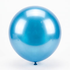 Azure Metallic Lux 24" Latex Balloons - Pack of 4