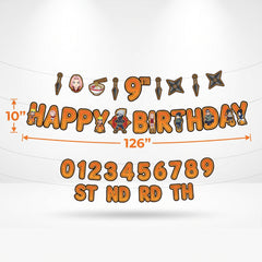 Naruto Jumbo Birthday Letter Banner
