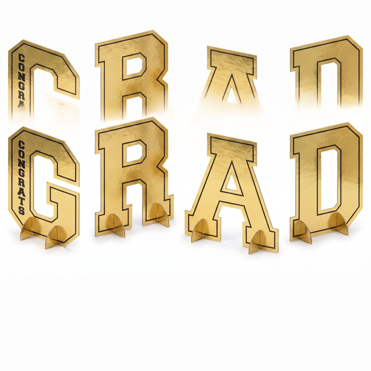 Gold Foil "Congrats Grad" Centerpiece Letter Pack