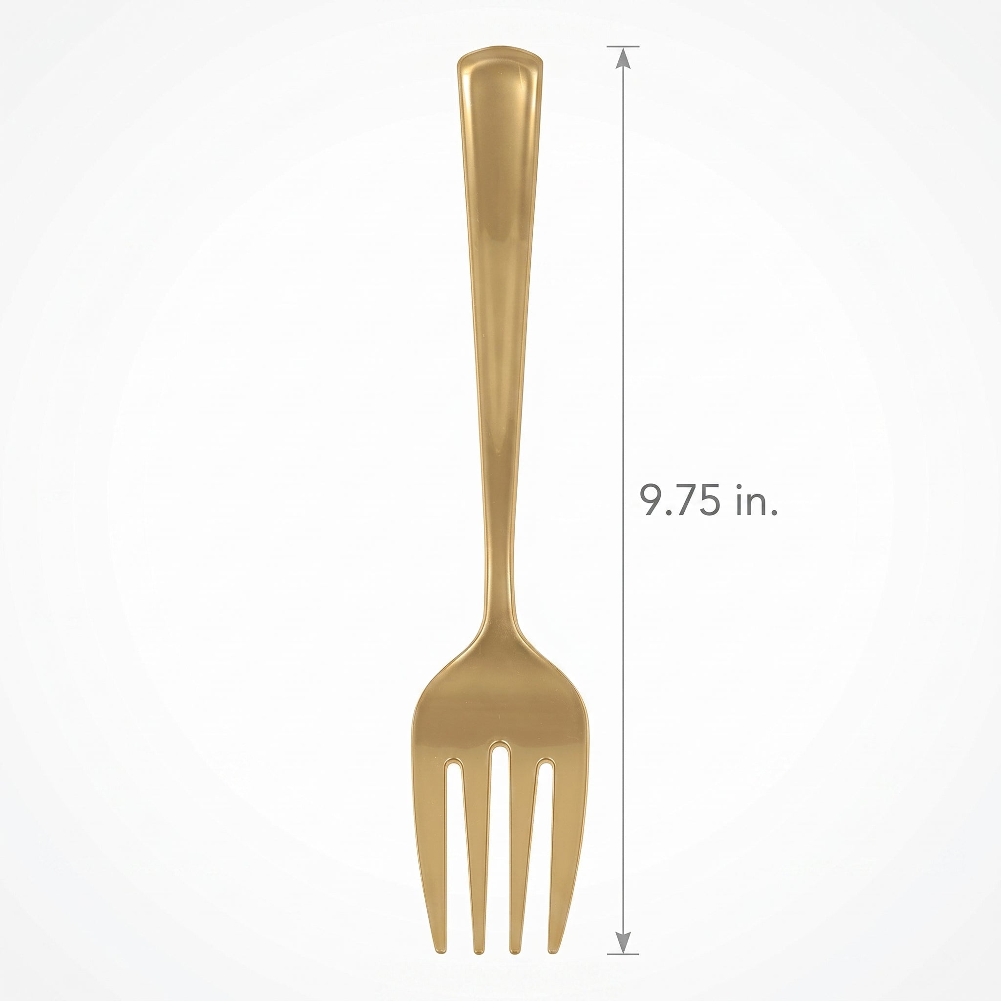 Elegant Gold Plastic Serving Forks - 9.75 In. | 2 Count