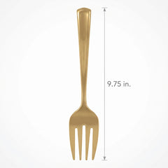 Elegant Gold Plastic Serving Forks - 9.75 In. | 2 Count