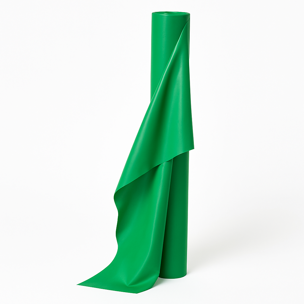 Jumbo Festive Green Plastic Table Cover Roll - 40" x 250'