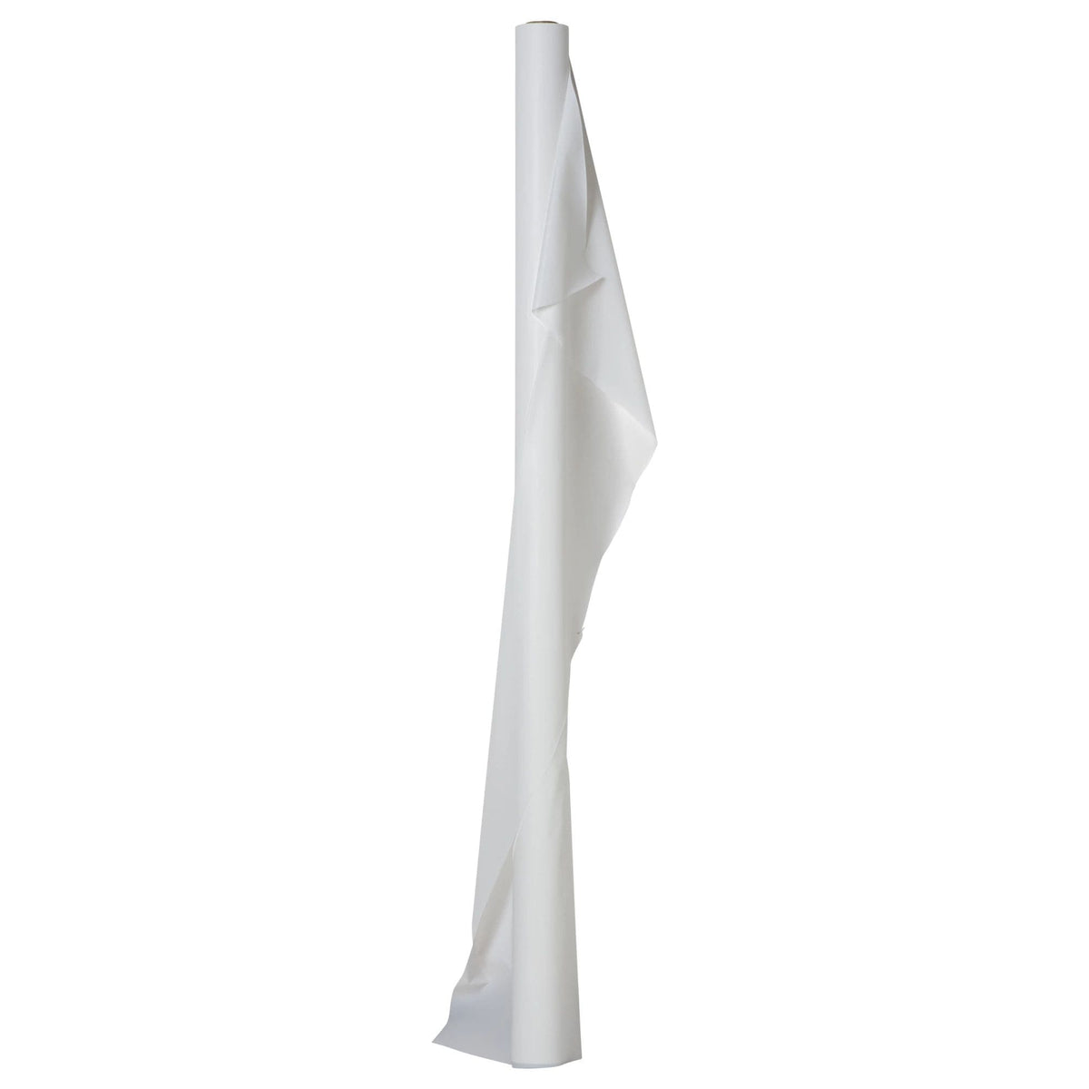 Jumbo Frosty White Plastic Table Cover Roll - 40" x 250'