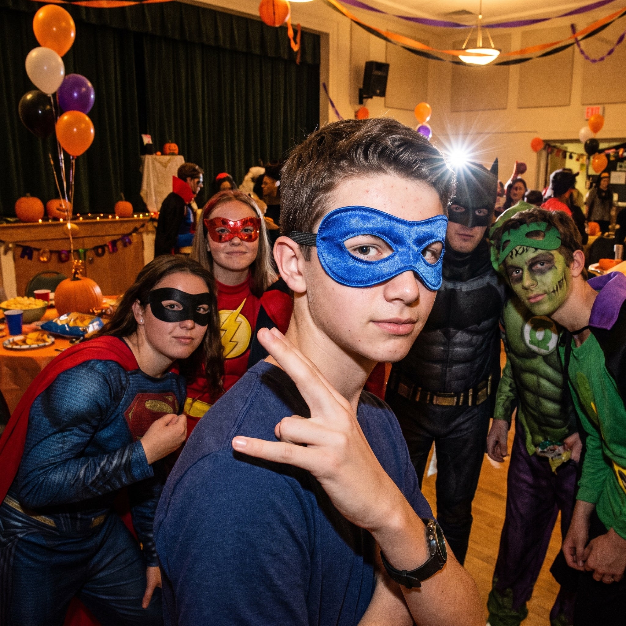 Royal Blue Superhero Domino Mask