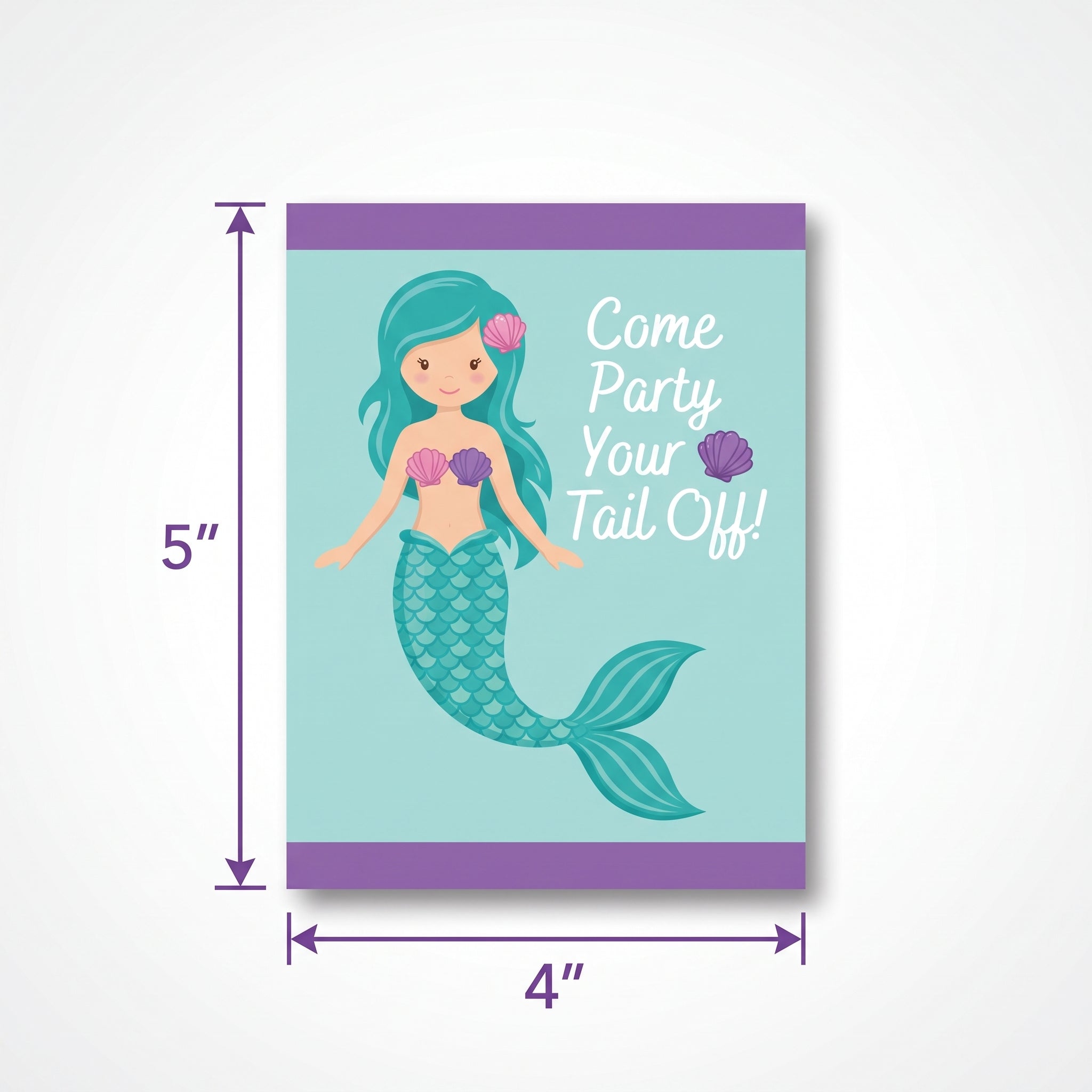 Mermaid Birthday Party Invitations