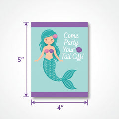 Mermaid Birthday Party Invitations