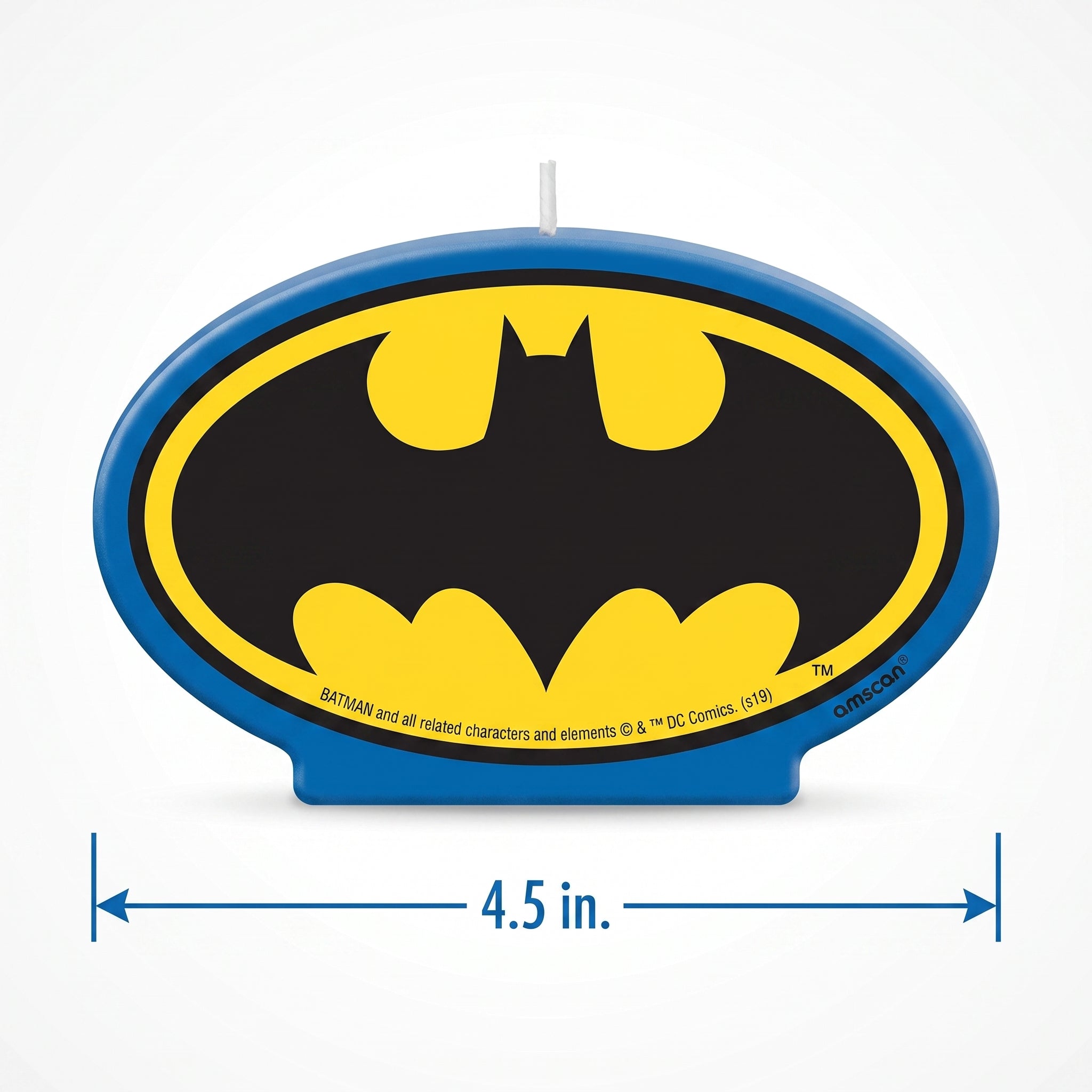 DC Justice League Batman Birthday Candle - 4.5-Inch Cake Topper