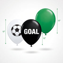 Soccer Fan Latex Balloons - 6 Pack