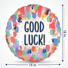 Vibrant Good Luck Foil Balloon - 18-inch
