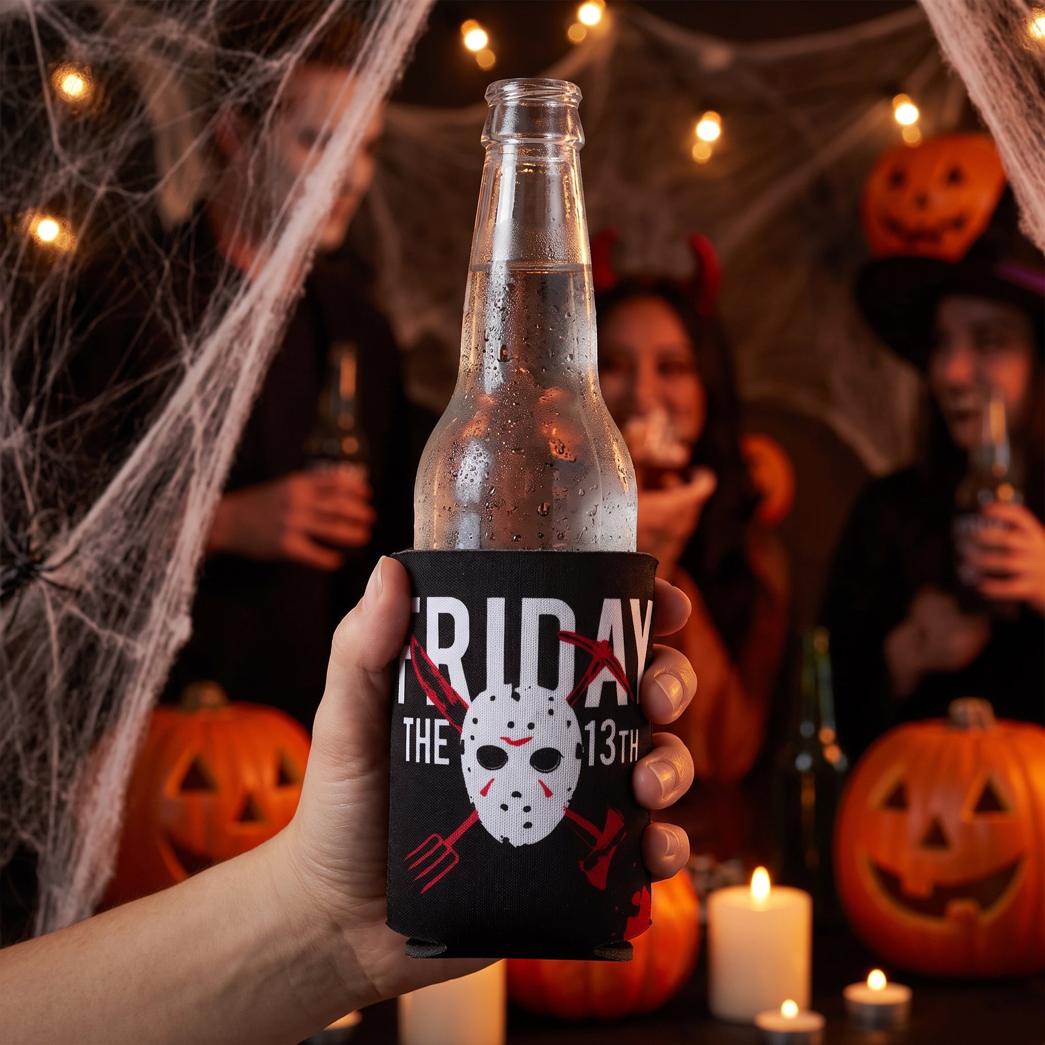 Friday the 13th Halloween Drink Sleeve