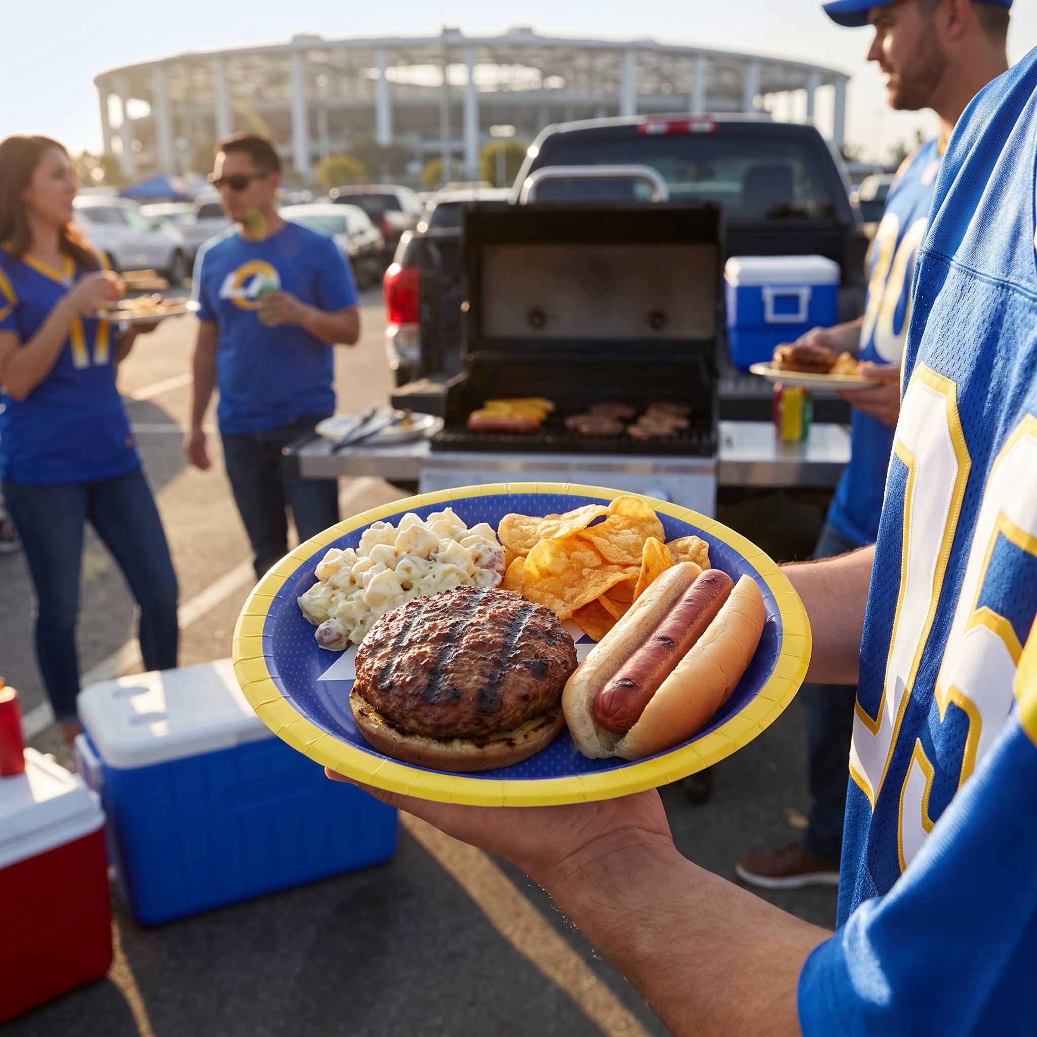 Los Angeles Rams 9" Round Paper Plates